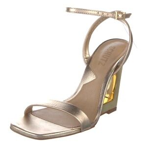 SCHUTZ Metallic Gold Women's Heels